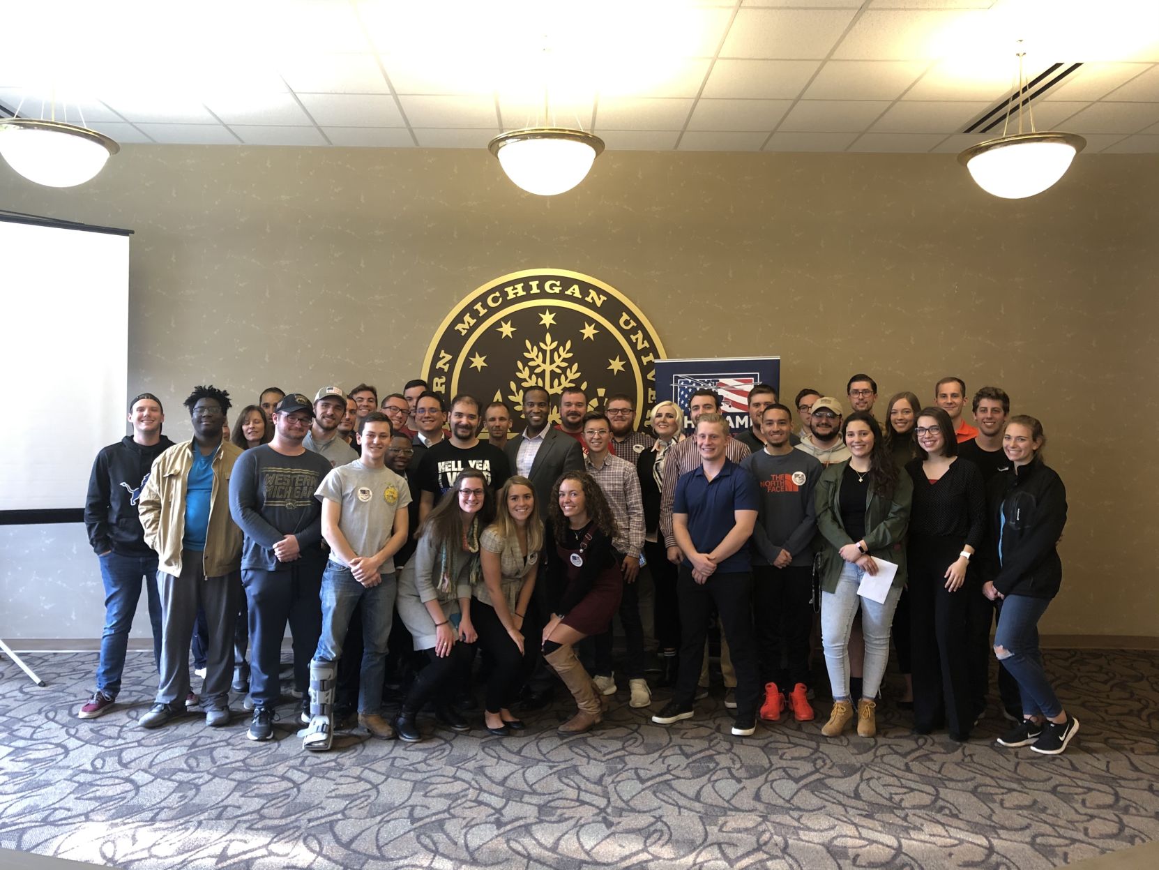 Senate candidate John James visits WMU, says his call to serve in politics reminds him of his call to serve in military